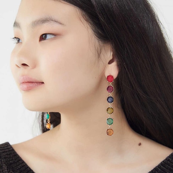 Urban Outfitters multicolor stone drop earring - Picture 2 of 5
